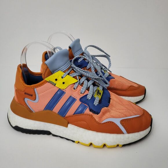 ADIDAS X  NINJA Nite Jogger Mens 6 Time In Sneakers Orange Amber Tint Q47199 - Picture 1 of 12